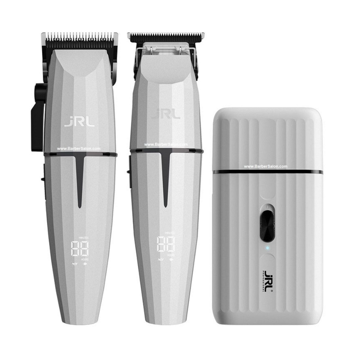JRL Professional Ghost Clipper, Trimmer & Foil Shaver Collection + 2 Charging Bases (GH2024-2)