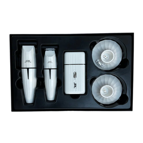 JRL Professional Ghost Clipper, Trimmer & Foil Shaver Collection + 2 Charging Bases (GH2024-2)