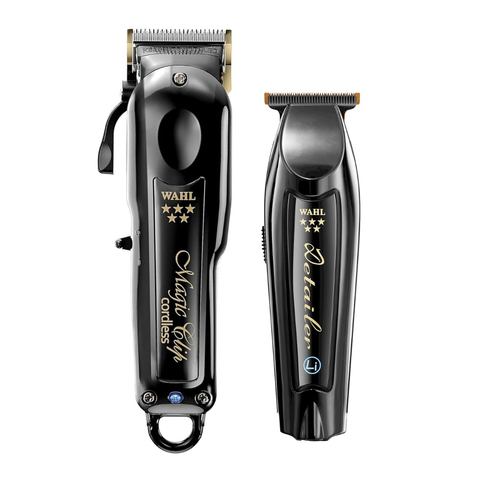 Wahl Cordless Barber Combo Black Magic Clip Clipper & Detailer Trimmer
