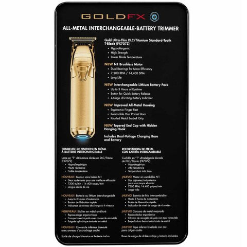 BABYLISSPRO FXONE GOLDFX TRIMMER #FX799G