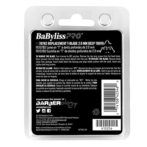 BaBylissPRO FX707B2 Barberology Replacement Blades for Outlining Hair Trimmers (FX787)